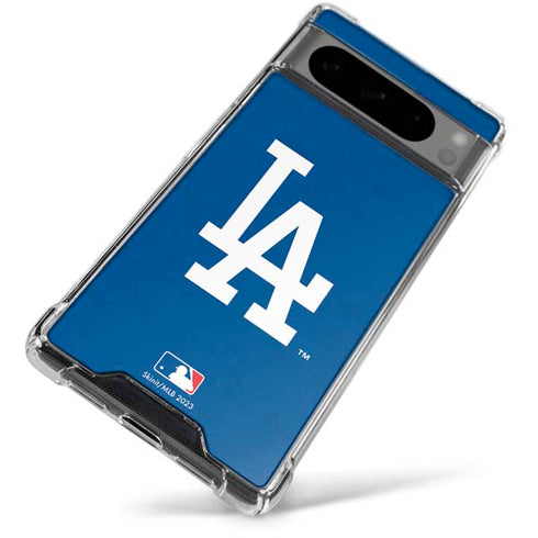 MLB Los Angeles Dodgers - Solid Distressed Google Pixel 8 Pro Clear Case